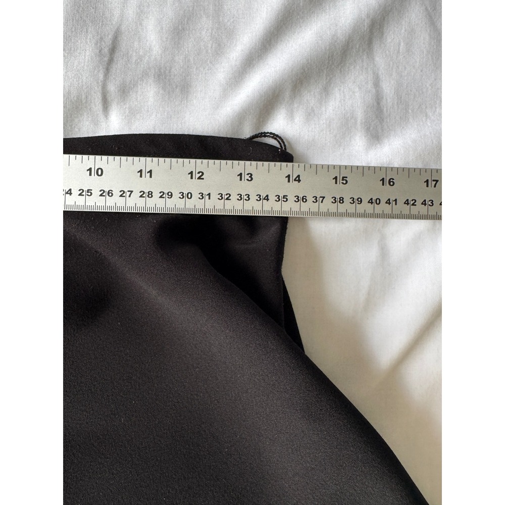 White House Black Market A-Line Knee Skirt Black 6 Minimalist Office Capsule - Picture 6 of 10